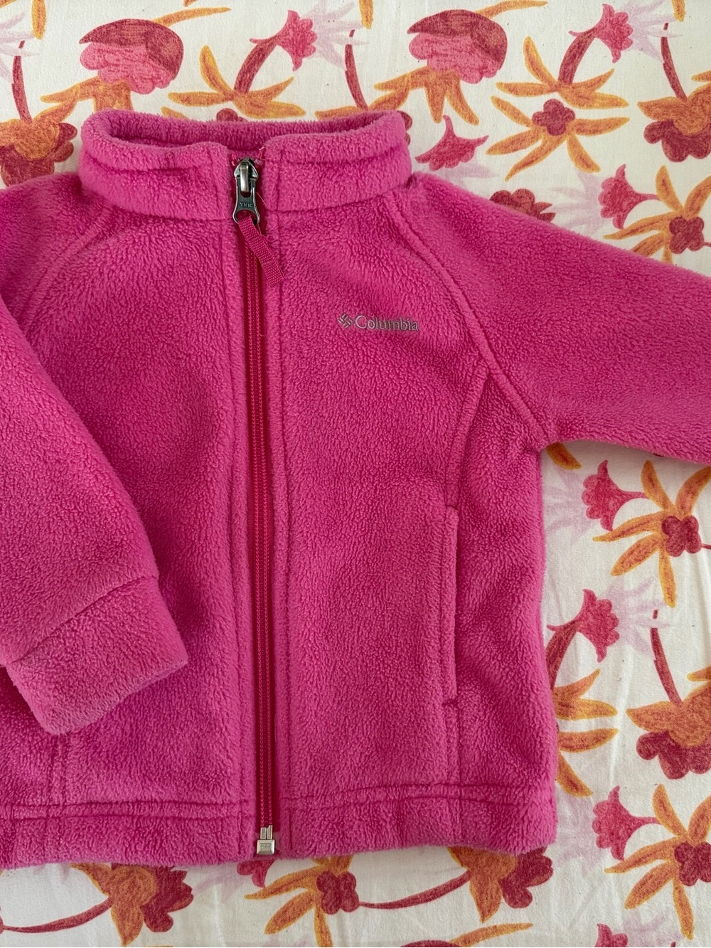 Columbia Hot Pink Full-Zip Fleece Jacket